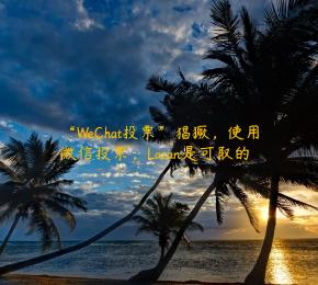 “WeChat投票”猖獗，使用微信投票，Lazan是可取的